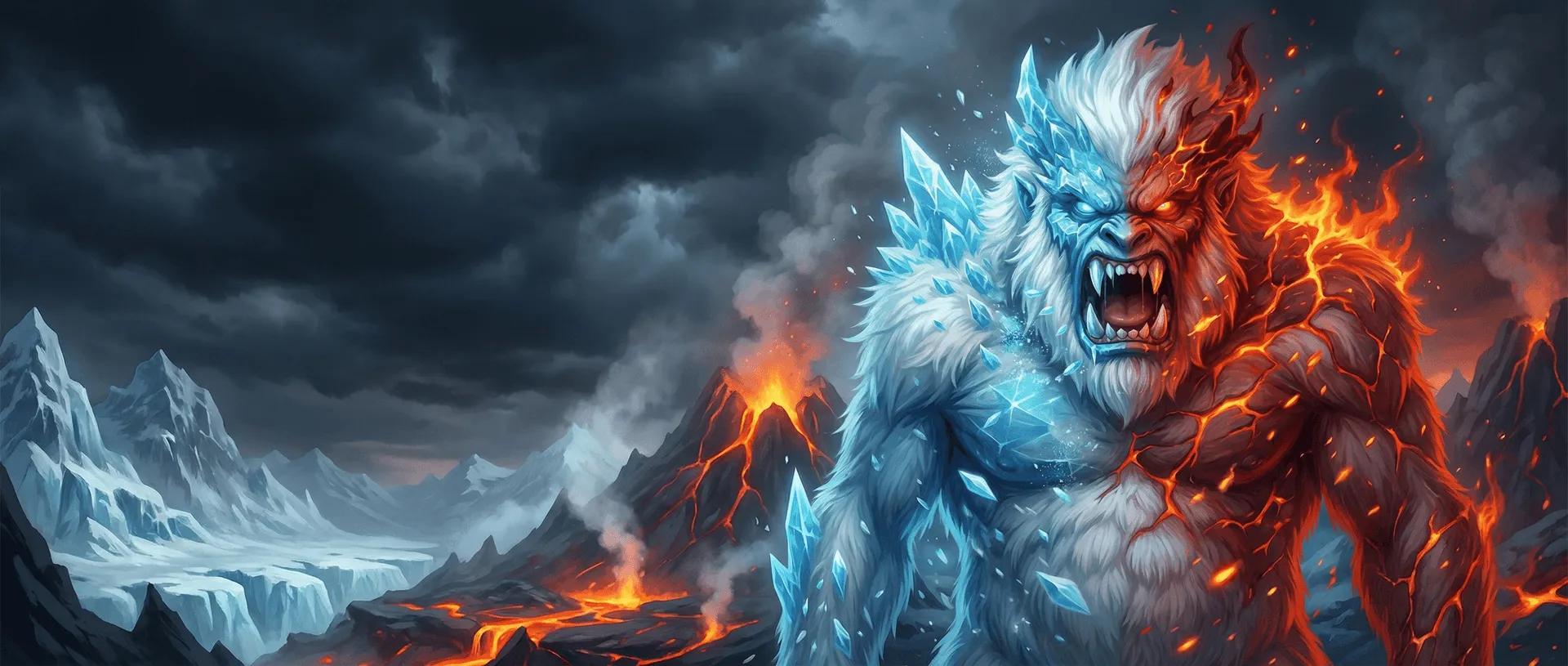 Igniti — frozen peaks consumed by demonic flame