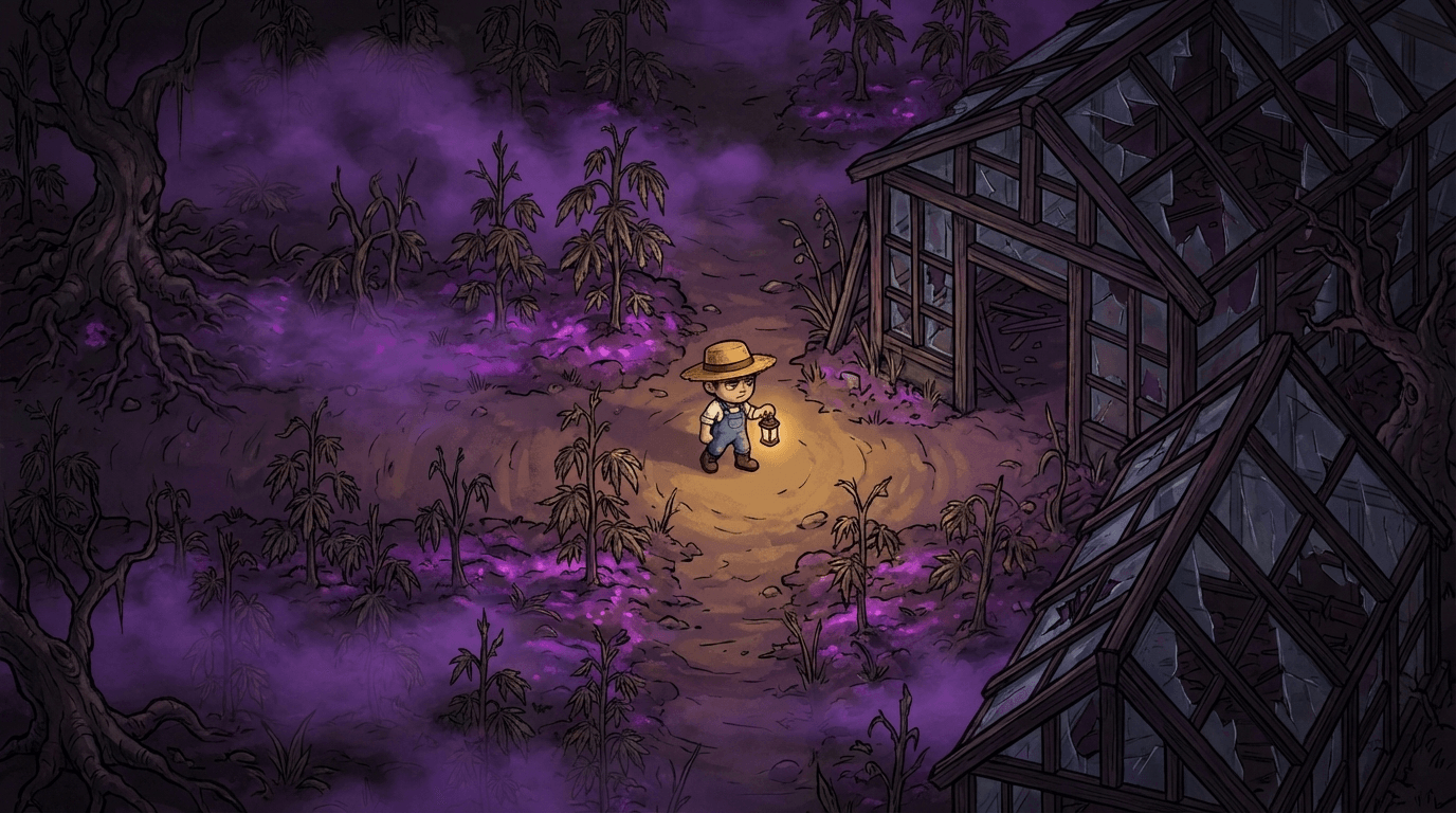 Explore corrupted gardens and crystal caverns.