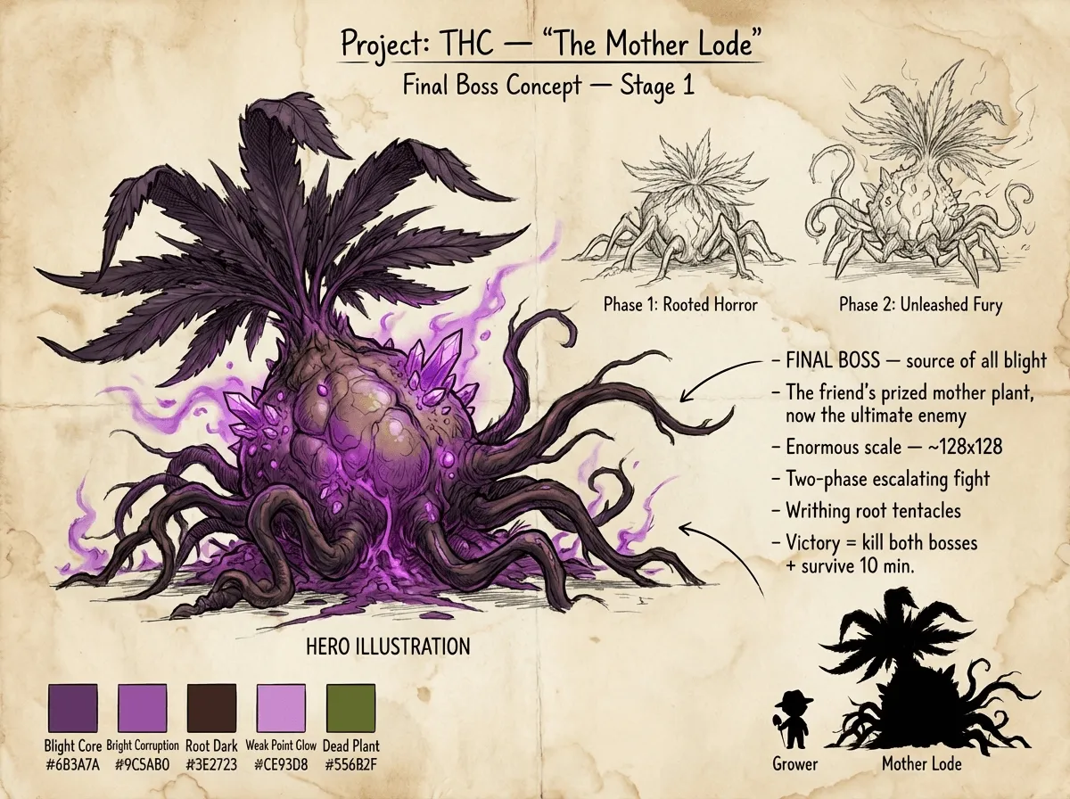 The Mother Lode — character concept art sheet
